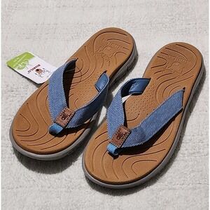 Kuailu Flip Flops Sandals Comfort Thong Blue Casual Women's Size 41 (us 10)